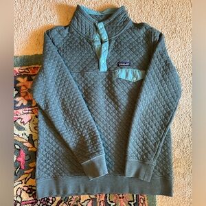 Patagonia organic cotton quilted pullover